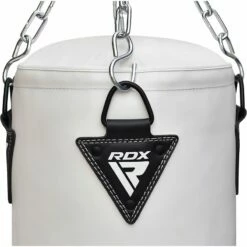 RDX SPORTS RDX F10 4FT / 5FT 3-IN-1 WHITE TRAINING PUNCH BAG WITH MITTS SET -RDXSPORTS Sales 17pc white red black training punching bag with mitts 12 5