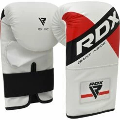 RDX SPORTS RDX F10 4FT / 5FT 3-IN-1 WHITE TRAINING PUNCH BAG WITH MITTS SET -RDXSPORTS Sales 17pc white red black training punching bag with mitts 3 5