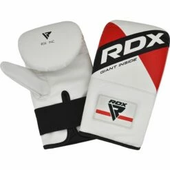 RDX SPORTS RDX F10 4FT / 5FT 3-IN-1 WHITE TRAINING PUNCH BAG WITH MITTS SET -RDXSPORTS Sales 17pc white red black training punching bag with mitts 4 5