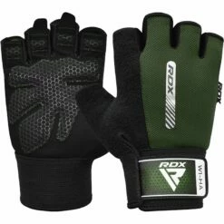 RDX SPORTS RDX W1 Gym Workout Gloves -RDXSPORTS Sales army green gym gloves 4