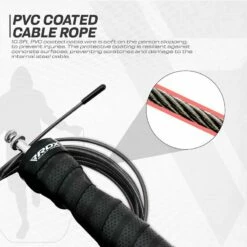 RDX SPORTS RDX B4 Adjustable 10.3ft Jump Rope With 2 Tangle-Free Steel Wires -RDXSPORTS Sales b4 adjustable 10.3ft skipping rope 4