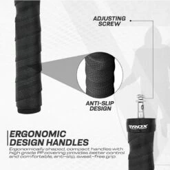 RDX SPORTS RDX B4 Adjustable 10.3ft Jump Rope With 2 Tangle-Free Steel Wires -RDXSPORTS Sales b4 adjustable 10.3ft skipping rope 6