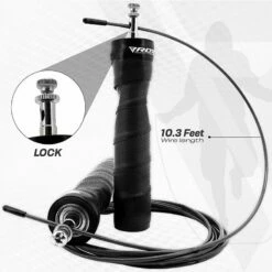 RDX SPORTS RDX B4 Adjustable 10.3ft Jump Rope With 2 Tangle-Free Steel Wires -RDXSPORTS Sales b4 adjustable 10.3ft skipping rope 7