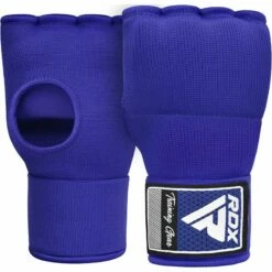 RDX SPORTS RDX IS Gel Padded Inner Gloves Hook & Loop Wrist Strap For Knuckle Protection OEKO-TEX® Standard 100 Certified -RDXSPORTS Sales blue hoisery inner step 3