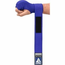 RDX SPORTS RDX IS Gel Padded Inner Gloves Hook & Loop Wrist Strap For Knuckle Protection OEKO-TEX® Standard 100 Certified -RDXSPORTS Sales blue hoisery inner step 6