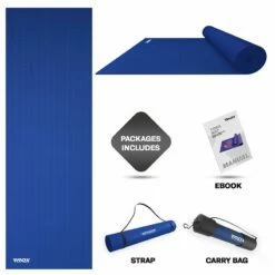 RDX SPORTS RDX SC Iris 6mm PVC Yoga Mat -RDXSPORTS Sales blue sc pvc yoga mats 7 1