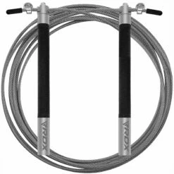 RDX SPORTS RDX C3 Adjustable 10.3ft Black Jump Rope With Non-Slip Handles -RDXSPORTS Sales c3 jump rope pvc coated 2