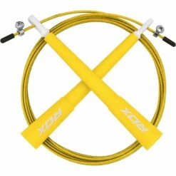 RDX SPORTS RDX C8 10 Ft. Adjustable PVC Coated Steel Cable Speed Jump Rope -RDXSPORTS Sales c8 skipping ropes yellow 10