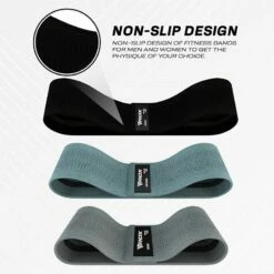 RDX SPORTS RDX CG Heavy-Duty Fabric Resistance Training Bands For Fitness -RDXSPORTS Sales cg grey fabric resistant training band for fitness and home workouts 1