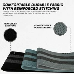 RDX SPORTS RDX CG Heavy-Duty Fabric Resistance Training Bands For Fitness -RDXSPORTS Sales cg grey fabric resistant training band for fitness and home workouts 3