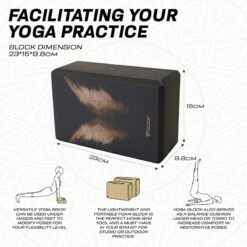 RDX SPORTS RDX D12 High Density EVA Foam Yoga Blocks Non-Slip Brick -RDXSPORTS Sales d12 yoga blocks design 7