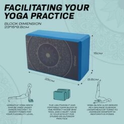 RDX SPORTS RDX D19 High Density EVA Foam Yoga Blocks Non-Slip Brick -RDXSPORTS Sales d19 yoga blocks 7 1