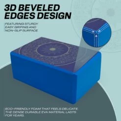 RDX SPORTS RDX D19 High Density EVA Foam Yoga Blocks Non-Slip Brick -RDXSPORTS Sales d19 yoga blocks 8 1