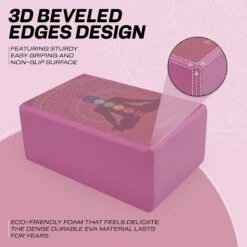 RDX SPORTS RDX D2 High Density EVA Foam Yoga Blocks Non-Slip Brick -RDXSPORTS Sales d2 pink yoga blocks design 7