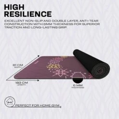 RDX SPORTS RDX D2 6mm PU Rubber Yoga Mat -RDXSPORTS Sales d2 pu yoga mats 4