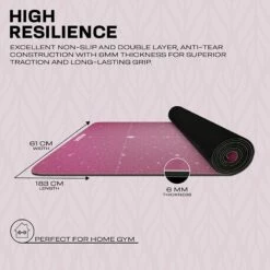 RDX SPORTS RDX D4 6mm PU Rubber Yoga Mat 15 RDX SPORTS RDX D4 6mm PU Rubber Yoga Mat -RDXSPORTS Sales d4 pu yoga mats 5