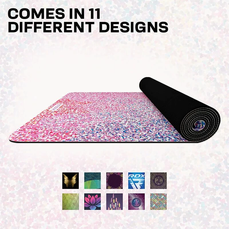 RDX SPORTS RDX D5 6mm PU Rubber Yoga Mat 11 RDX SPORTS RDX D5 6mm PU Rubber Yoga Mat - Image 9