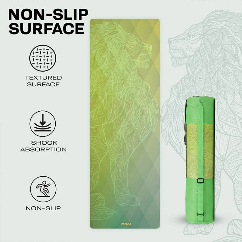 RDX SPORTS RDX D7 6mm PU Rubber Yoga Mat 8 RDX SPORTS RDX D7 6mm PU Rubber Yoga Mat - Image 6