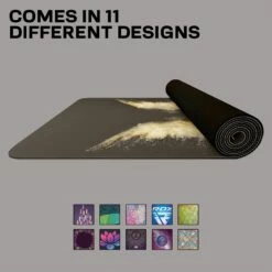 RDX SPORTS RDX D8 6mm PU Rubber Yoga Mat -RDXSPORTS Sales d8 6mm 4 in 1 pu rubber yoga mat set 2