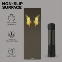 RDX SPORTS RDX D8 6mm PU Rubber Yoga Mat -RDXSPORTS Sales d8 6mm 4 in 1 pu rubber yoga mat set 7