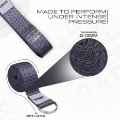 RDX SPORTS RDX F11 D-Ring Steel Buckle Cotton Yoga Strap 11 RDX SPORTS RDX F11 D-Ring Steel Buckle Cotton Yoga Strap -RDXSPORTS Sales f11 yoga strap pattern 3