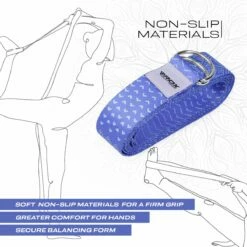 RDX SPORTS RDX F14 D-Ring Steel Buckle Cotton Yoga Strap -RDXSPORTS Sales f14 yoga strap pattern 5