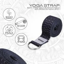 RDX SPORTS RDX F15 D-Ring Steel Buckle Cotton Yoga Strap -RDXSPORTS Sales f15 d ring steel buckle cotton yoga strap 1