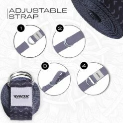 RDX SPORTS RDX F15 D-Ring Steel Buckle Cotton Yoga Strap -RDXSPORTS Sales f15 d ring steel buckle cotton yoga strap 5