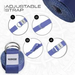 RDX SPORTS RDX F16 D-Ring Steel Buckle Cotton Yoga Strap 14 RDX SPORTS RDX F16 D-Ring Steel Buckle Cotton Yoga Strap -RDXSPORTS Sales f16 yoga strap pattern 6 1