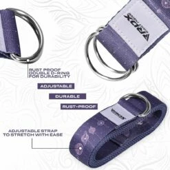 RDX SPORTS RDX F19 D-Ring Steel Buckle Cotton Yoga Strap -RDXSPORTS Sales f19 yoga strap pattern 4