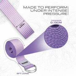 RDX SPORTS RDX F21 D-Ring Steel Buckle Cotton Yoga Strap -RDXSPORTS Sales f21 yoga strap pattern 3
