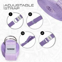 RDX SPORTS RDX F21 D-Ring Steel Buckle Cotton Yoga Strap -RDXSPORTS Sales f21 yoga strap pattern 6