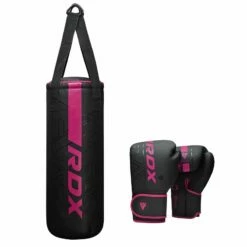 RDX SPORTS RDX F6 2FT KARA Kids Punch Bag & 6OZ Gloves -RDXSPORTS Sales f6 kara 2ft black pink kids punching bag 4