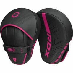 RDX SPORTS RDX F6 Kids 6oz KARA Boxing Gloves & Focus Pads -RDXSPORTS Sales f6 kara black pink training focus pads 1 4