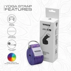 RDX SPORTS RDX F7 D-Ring Steel Buckle Cotton Yoga Strap 15 RDX SPORTS RDX F7 D-Ring Steel Buckle Cotton Yoga Strap -RDXSPORTS Sales f7 yoga strap pattern 7