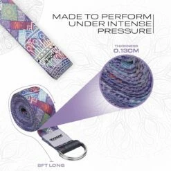 RDX SPORTS RDX F9 D-Ring Steel Buckle Cotton Yoga Strap 11 RDX SPORTS RDX F9 D-Ring Steel Buckle Cotton Yoga Strap -RDXSPORTS Sales f9 yoga strap pattern 3