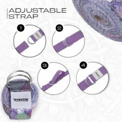 RDX SPORTS RDX F9 D-Ring Steel Buckle Cotton Yoga Strap 14 RDX SPORTS RDX F9 D-Ring Steel Buckle Cotton Yoga Strap -RDXSPORTS Sales f9 yoga strap pattern 6