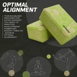 RDX SPORTS RDX GN EVA Foam High Density Non-Slips Yoga Block -RDXSPORTS Sales gnw yoga block 5