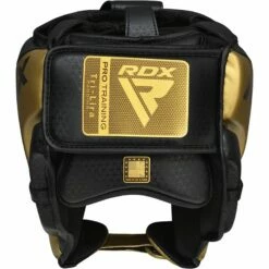 RDX SPORTS RDX L1 Mark Pro Cheek Boxing Training Head Guard -RDXSPORTS Sales l1 golden mark pro head guard 4 3
