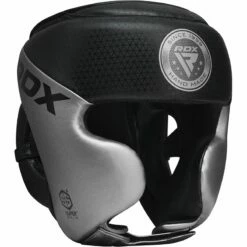 RDX SPORTS RDX L1 Mark Pro Cheek Boxing Training Head Guard -RDXSPORTS Sales l1 silver mark pro head guard 1