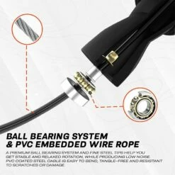 RDX SPORTS RDX X2 Adjustable 10.3ft Non-Slip Memory Foam Soft Handles Jump Rope -RDXSPORTS Sales memory foam anti slip handles adjustable skipping rope orange 2 1