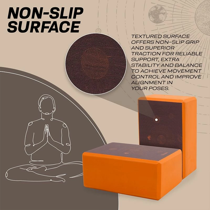 RDX SPORTS RDX D1 High Density EVA Foam Yoga Blocks Non-Slip Brick 5 RDX SPORTS RDX D1 High Density EVA Foam Yoga Blocks Non-Slip Brick - Image 3