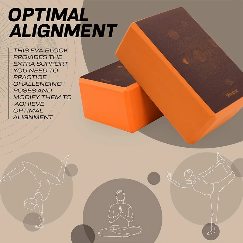 RDX SPORTS RDX D1 High Density EVA Foam Yoga Blocks Non-Slip Brick 7 RDX SPORTS RDX D1 High Density EVA Foam Yoga Blocks Non-Slip Brick - Image 5