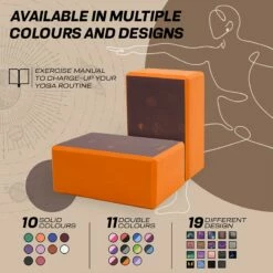 RDX SPORTS RDX D1 High Density EVA Foam Yoga Blocks Non-Slip Brick 15 RDX SPORTS RDX D1 High Density EVA Foam Yoga Blocks Non-Slip Brick -RDXSPORTS Sales orange design yoga blocks 6