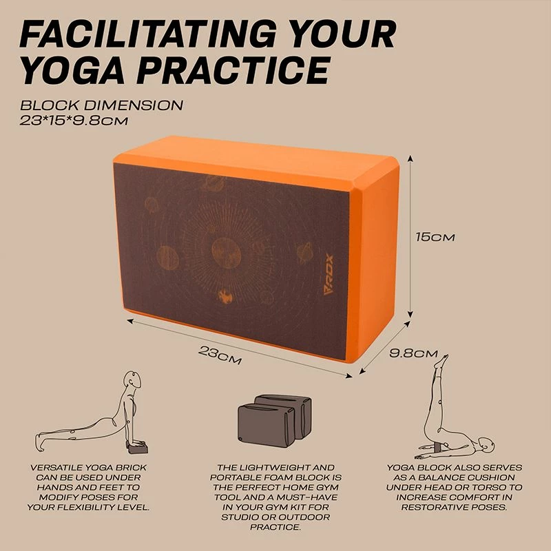 RDX SPORTS RDX D1 High Density EVA Foam Yoga Blocks Non-Slip Brick 9 RDX SPORTS RDX D1 High Density EVA Foam Yoga Blocks Non-Slip Brick - Image 7