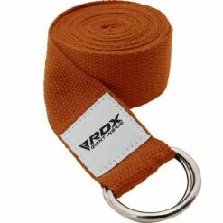 RDX SPORTS RDX P8 Non-Slip Cotton Yoga Strap With Rust Proof Steel D-Ring Buckle -RDXSPORTS Sales orange yoga strap 1