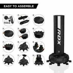 RDX SPORTS RDX F6 6FT KARA GOLDEN & BLACK FREE STANDING PUNCH BAG & MITTS SET -RDXSPORTS Sales punch bag 005 16 1 1 1