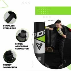 RDX SPORTS RDX R8 4ft Kids Free Standing Punch Bag Green With Gloves For Training & Workout Set -RDXSPORTS Sales punch bag green2 1
