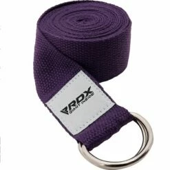 RDX SPORTS RDX P8 Non-Slip Cotton Yoga Strap With Rust Proof Steel D-Ring Buckle -RDXSPORTS Sales purple yoga strap 1
