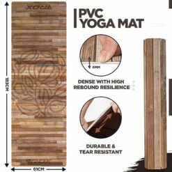 RDX SPORTS RDX D4 Iris 6mm PVC Yoga Mat Rustic Wood -RDXSPORTS Sales pvc yoga d4 mat 4 1
